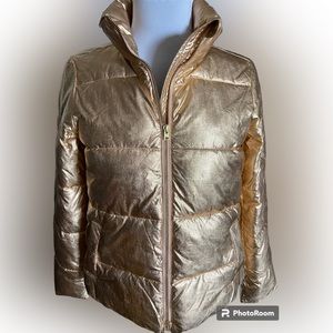 J CREW Rose gold puffer jacket 🌸